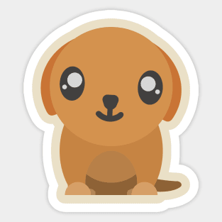 Cute Minimal Puppy Dog Sticker